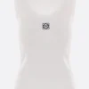 Topwear>LOEWE canotta Anagram in jersey Bianco