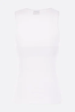 Topwear>VAQUERA canotta Balconette Bra in jersey a costine Bianco