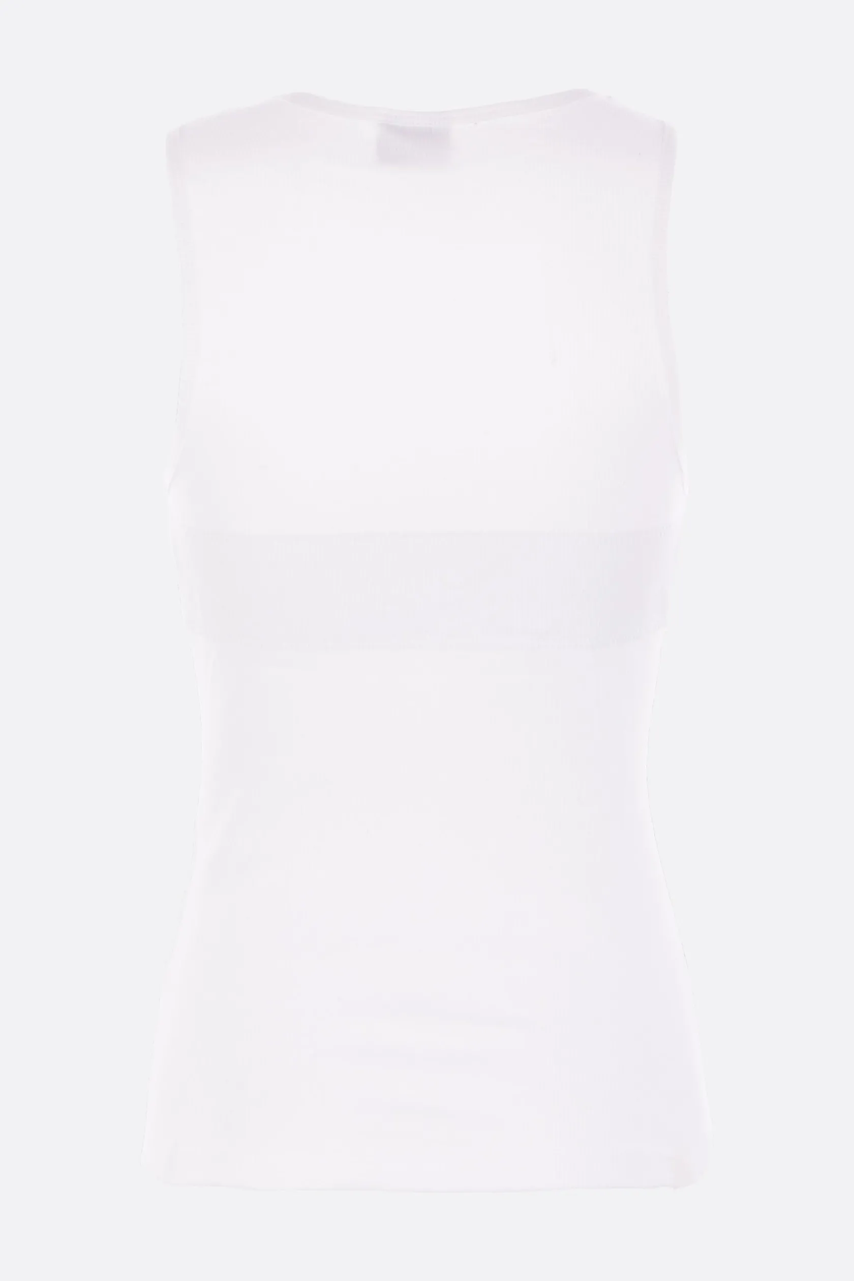 Topwear>VAQUERA canotta Balconette Bra in jersey a costine Bianco