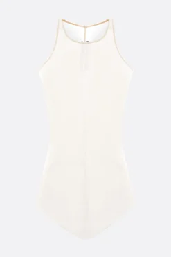 Topwear>RICK OWENS canotta in cotone a costine Neutro