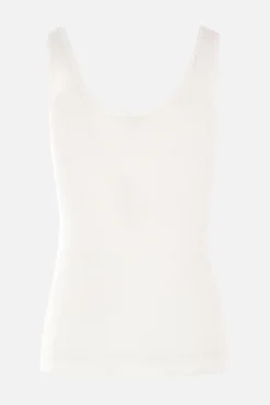 Topwear>CHLOÉ canotta in jersey a costine Bianco