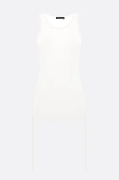 Topwear>ANN DEMEULEMEESTER canotta Mara in cotone a costine Bianco