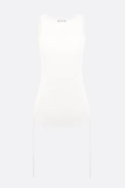 Topwear>ANN DEMEULEMEESTER canotta Mara in cotone a costine Bianco