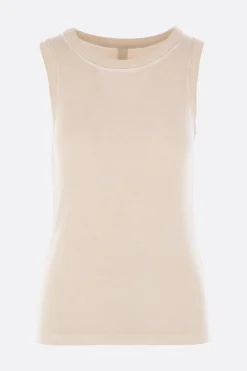 Topwear>UMA WANG canotta Ti in jersey a costine Neutro