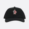 Accessori Da Indossare>MONCLER GRENOBLE cappello baseball in gabardine patch logo Nero