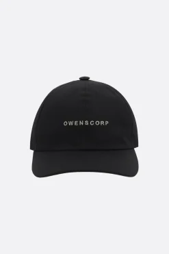 Accessori Da Indossare>RICK OWENS cappello baseball in popeline ricamo Owenscorp Nero