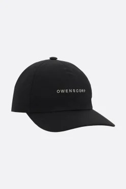 Accessori Da Indossare>RICK OWENS cappello baseball in popeline ricamo Owenscorp Nero