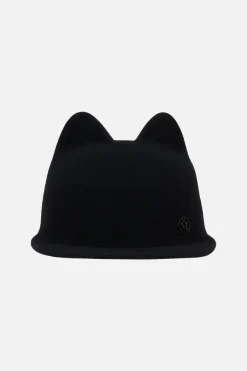 Accessori Da Indossare>MAISON MICHEL cappello Jamie in feltro di lana Nero