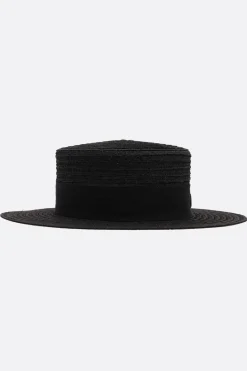 Accessori Da Indossare>MAISON MICHEL cappello Kiki in canapa Nero