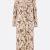 Capispalla>UMA WANG cappotto Camelot in cotone increspato Marrone