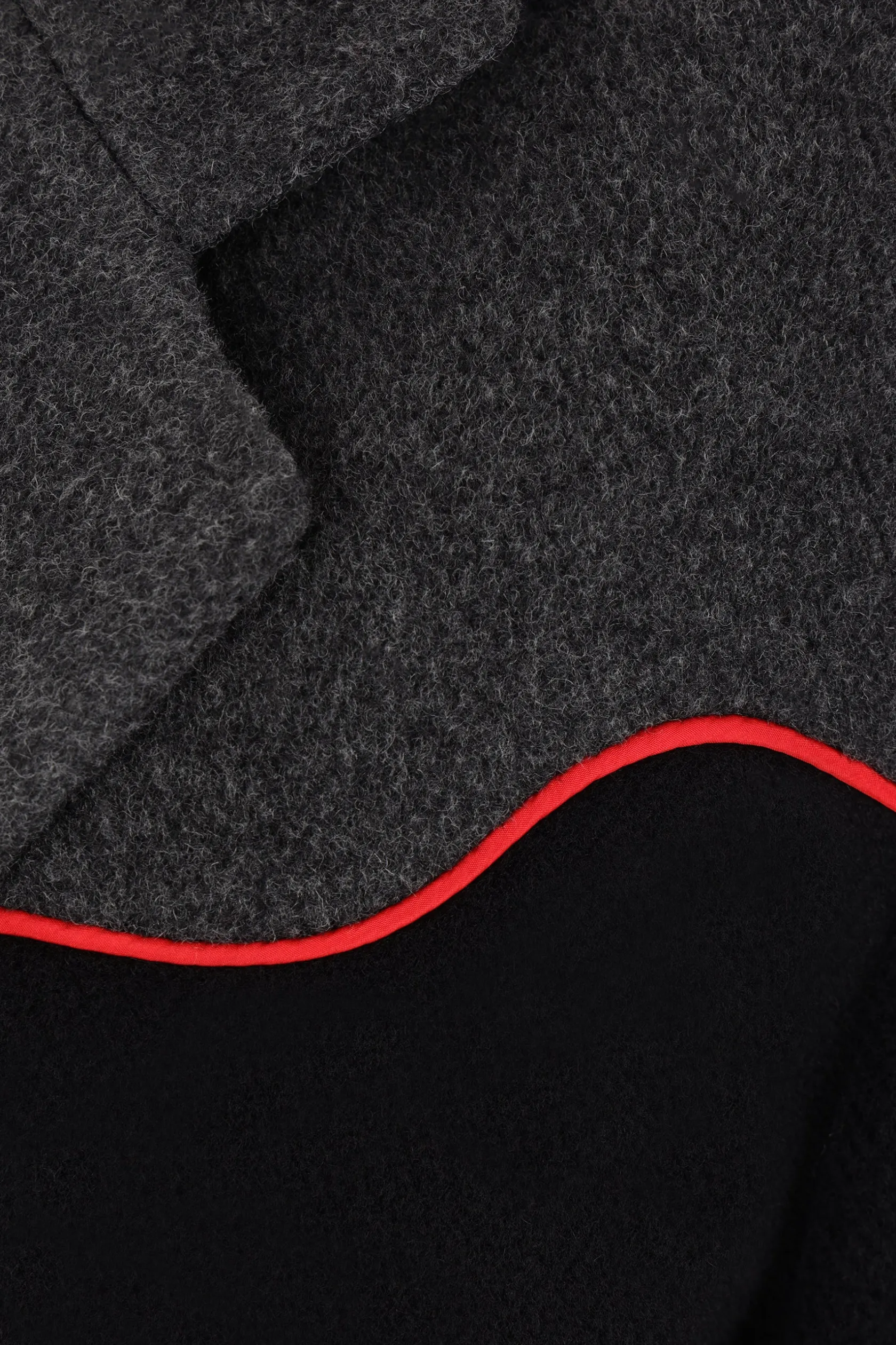 Capispalla>MOLLY GODDARD cappotto monopetto Charlie in lana Grigio
