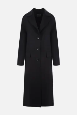 Capispalla>10 CORSO COMO cappotto monopetto in lana Nero