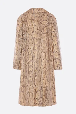 Capispalla>DRIES VAN NOTEN cappotto Ricca in cotone con paillettes Neutro
