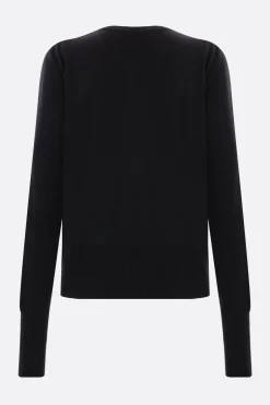 Topwear>VIVIENNE WESTWOOD cardigan Bea in cotone e cashmere Nero
