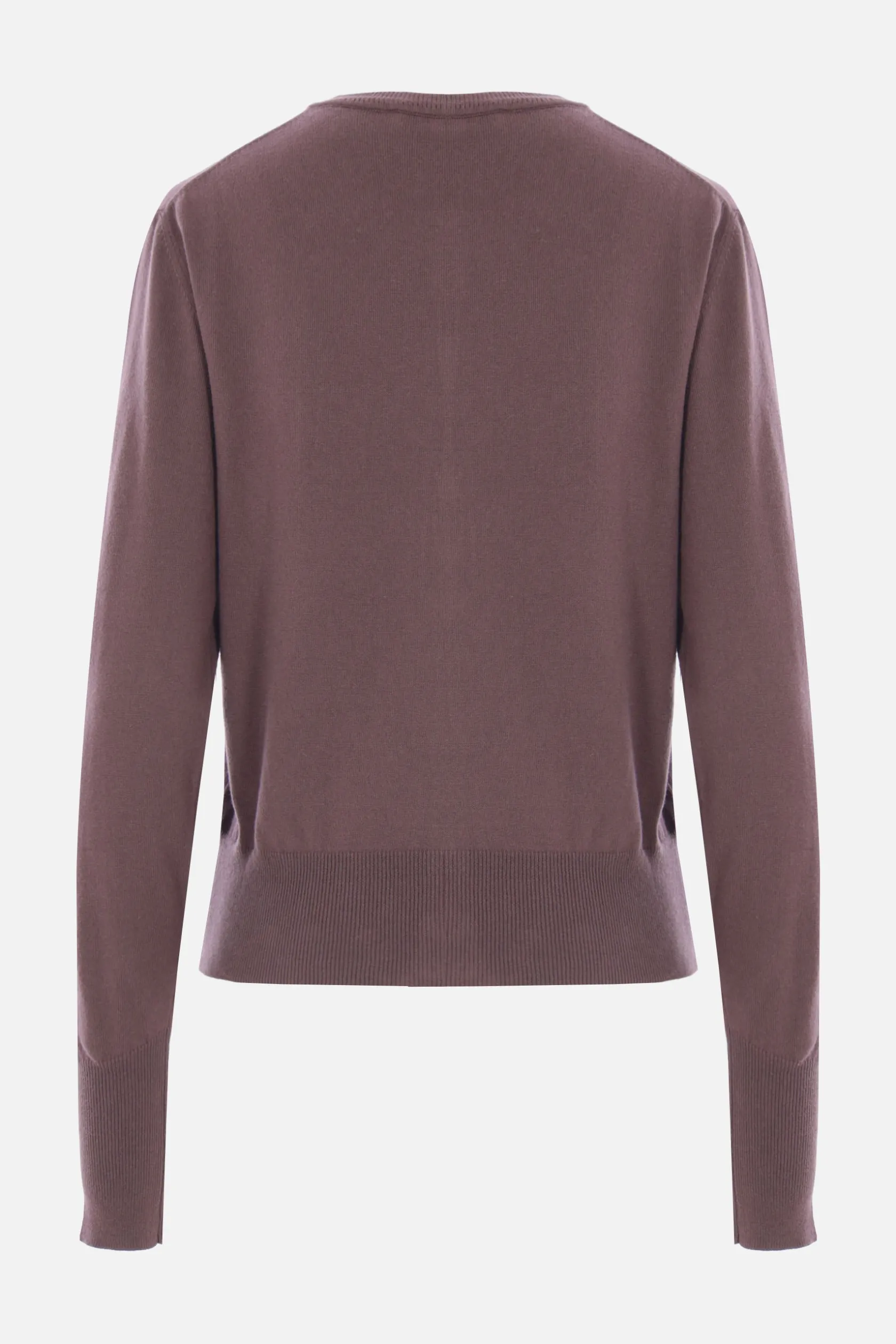 Topwear>VIVIENNE WESTWOOD cardigan Bea in cotone e cashmere Marrone