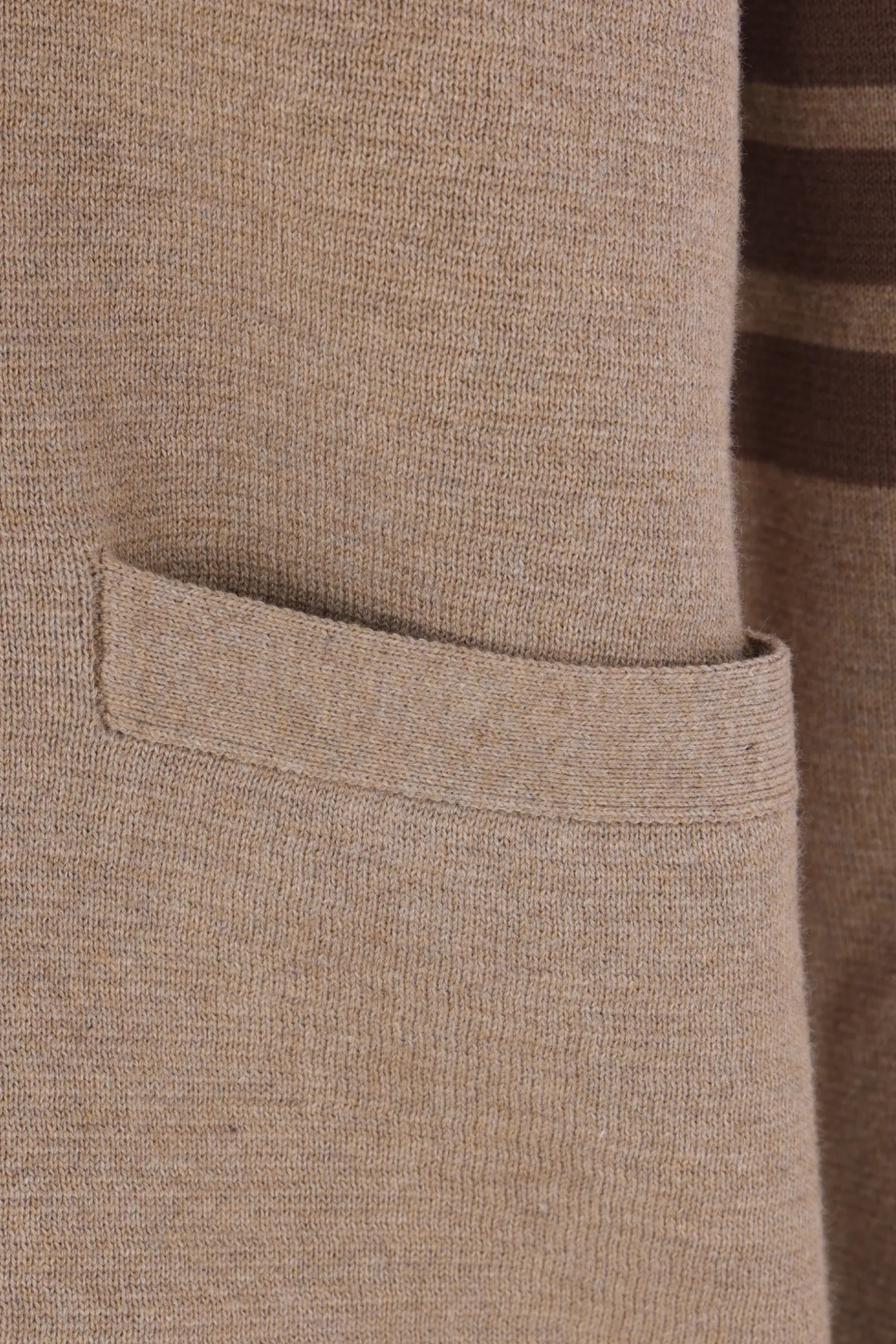 Topwear>THOM BROWNE cardigan in cotone intarsio 4-bar Marrone