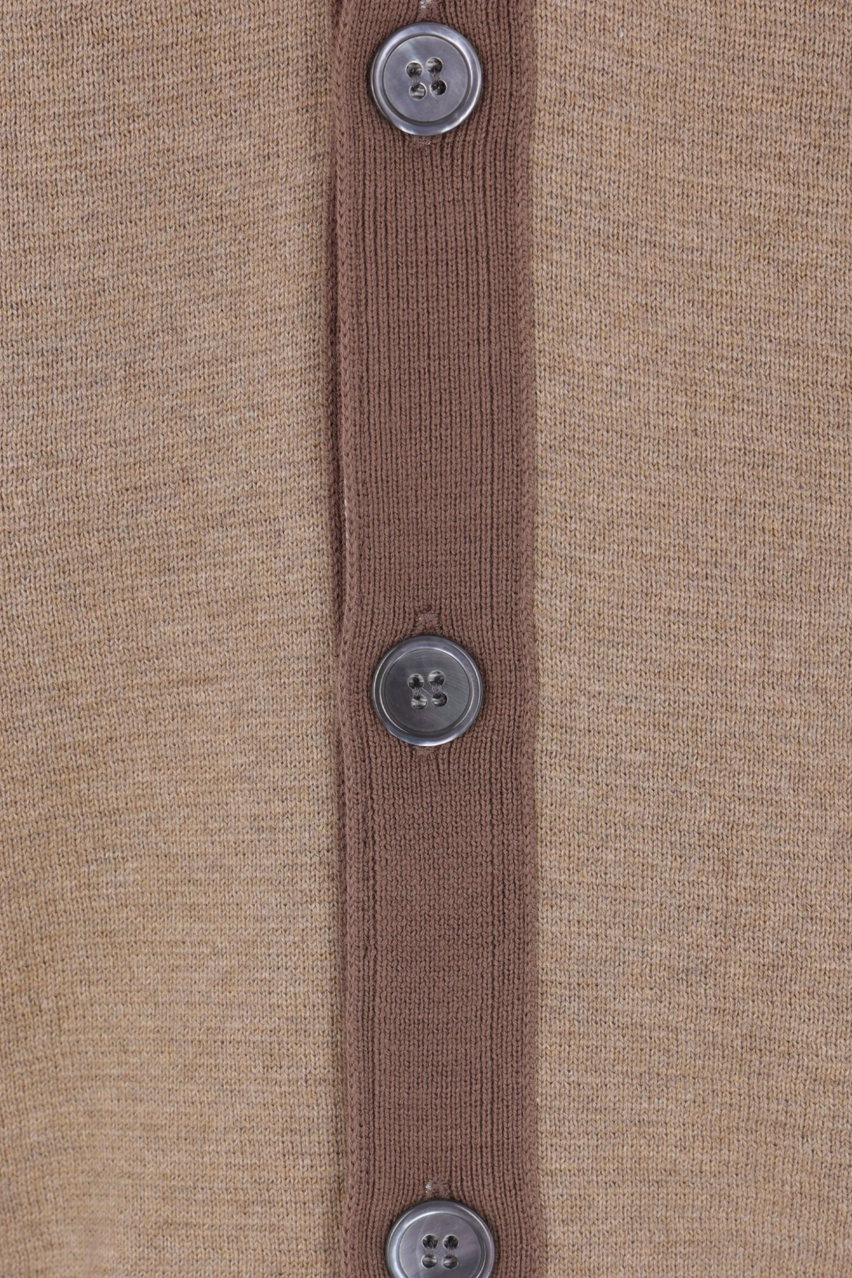 Topwear>THOM BROWNE cardigan in cotone intarsio 4-bar Marrone