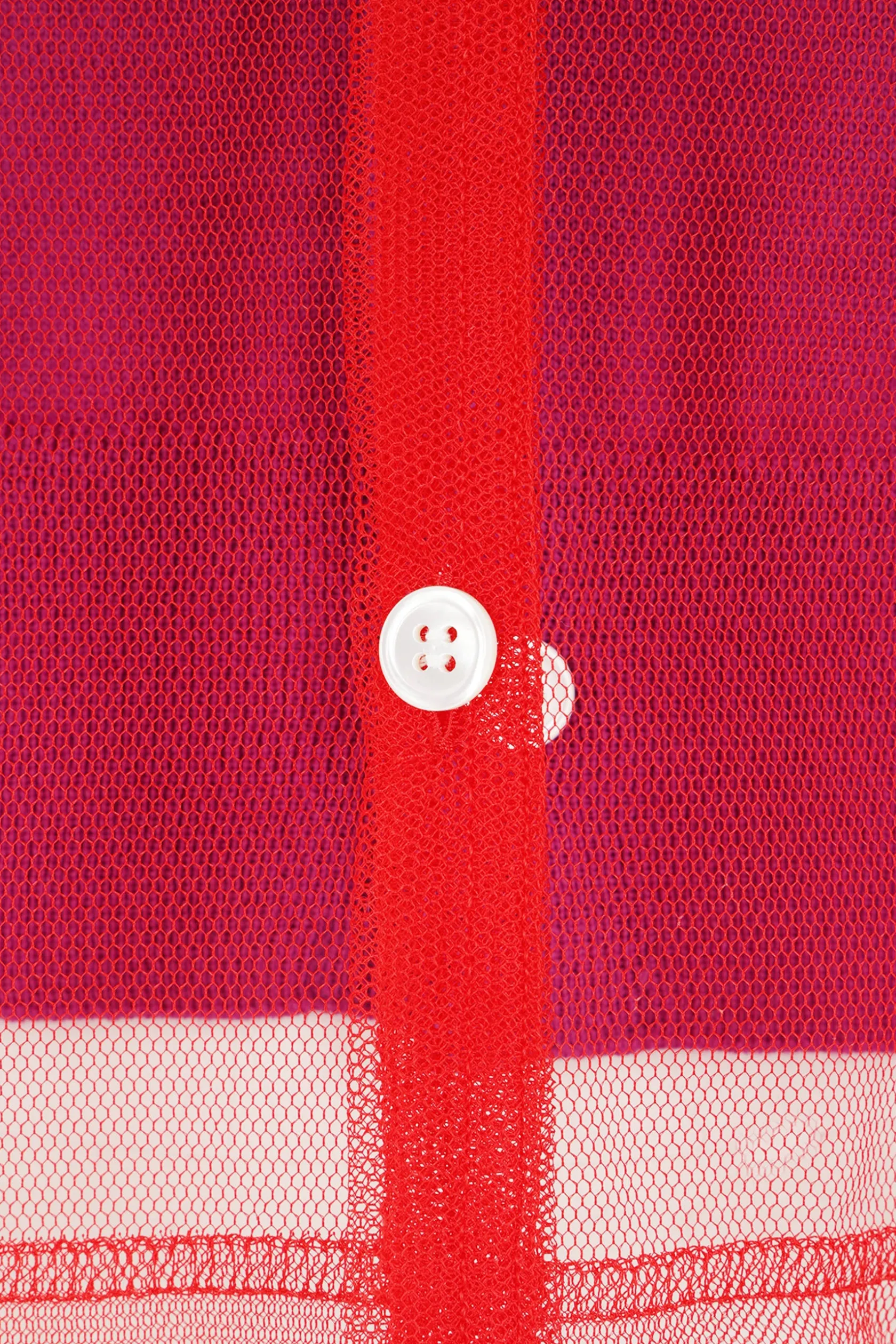Topwear>COMME DES GARÇONS cardigan in lana con strato in tulle Viola