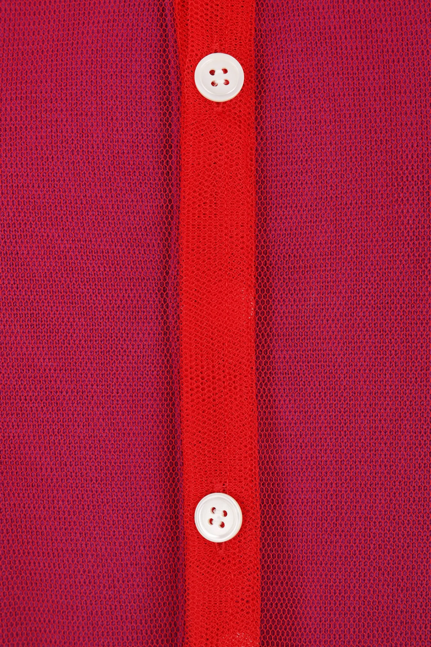 Topwear>COMME DES GARÇONS cardigan in lana con strato in tulle Viola