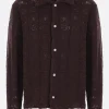 Topwear>SÉFR cardigan Myles in cotone Marrone