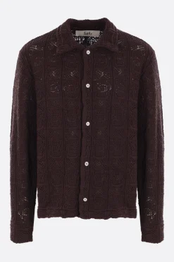 Topwear>SÉFR cardigan Myles in cotone Marrone