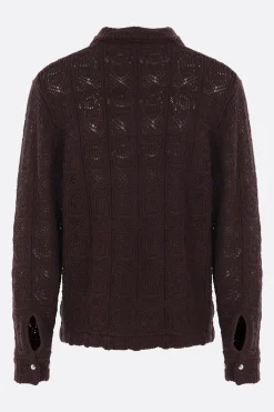 Topwear>SÉFR cardigan Myles in cotone Marrone