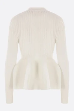 Topwear>CFCL cardigan Pottery in maglia stretch Bianco