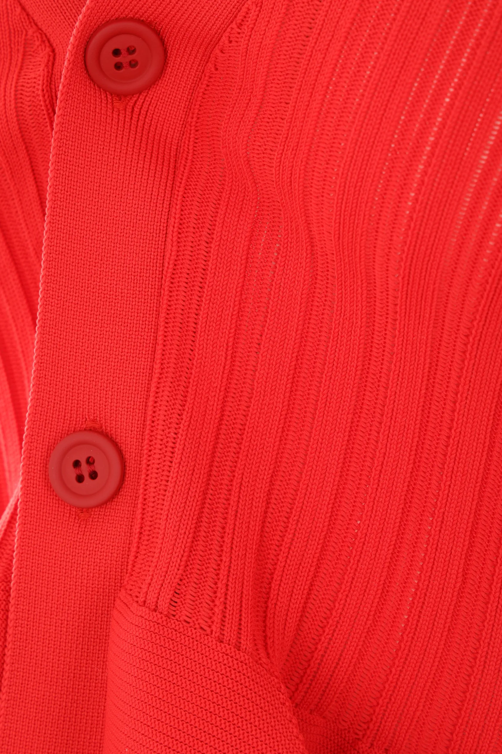 Topwear>CFCL cardigan Pottery in maglia stretch Rosso
