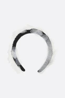 Accessori Da Indossare>NICCOLÒ PASQUALETTI cerchietto Sfocatura in velluto con paillettes Nero