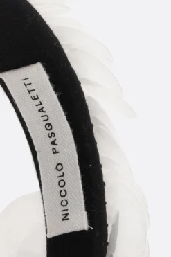 Accessori Da Indossare>NICCOLÒ PASQUALETTI cerchietto Sfocatura in velluto con paillettes Nero