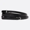 Cinture>ANN DEMEULEMEESTER cintura a triplo giro Kepa in pelle liscia Nero