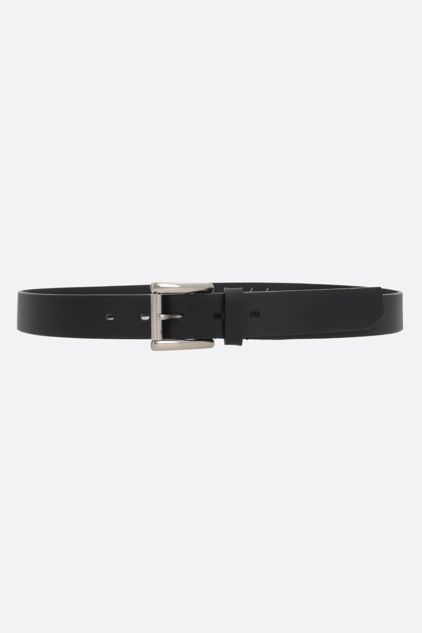 Accessori Da Indossare>YOHJI YAMAMOTO cintura in pelle liscia con logo Nero