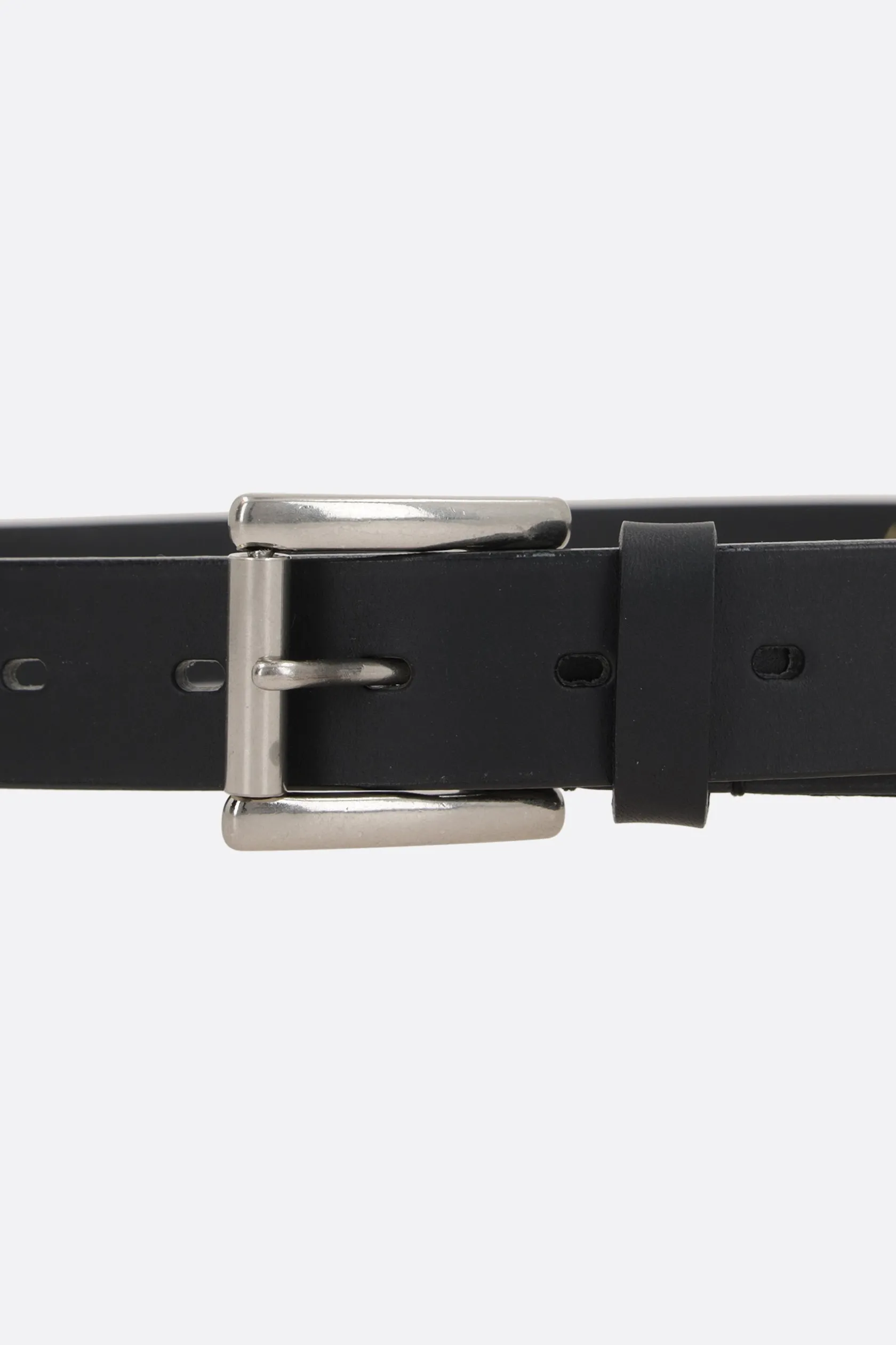 Accessori Da Indossare>YOHJI YAMAMOTO cintura in pelle liscia con logo Nero