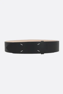 Cinture>MAISON MARGIELA cintura in pelle martellata Nero