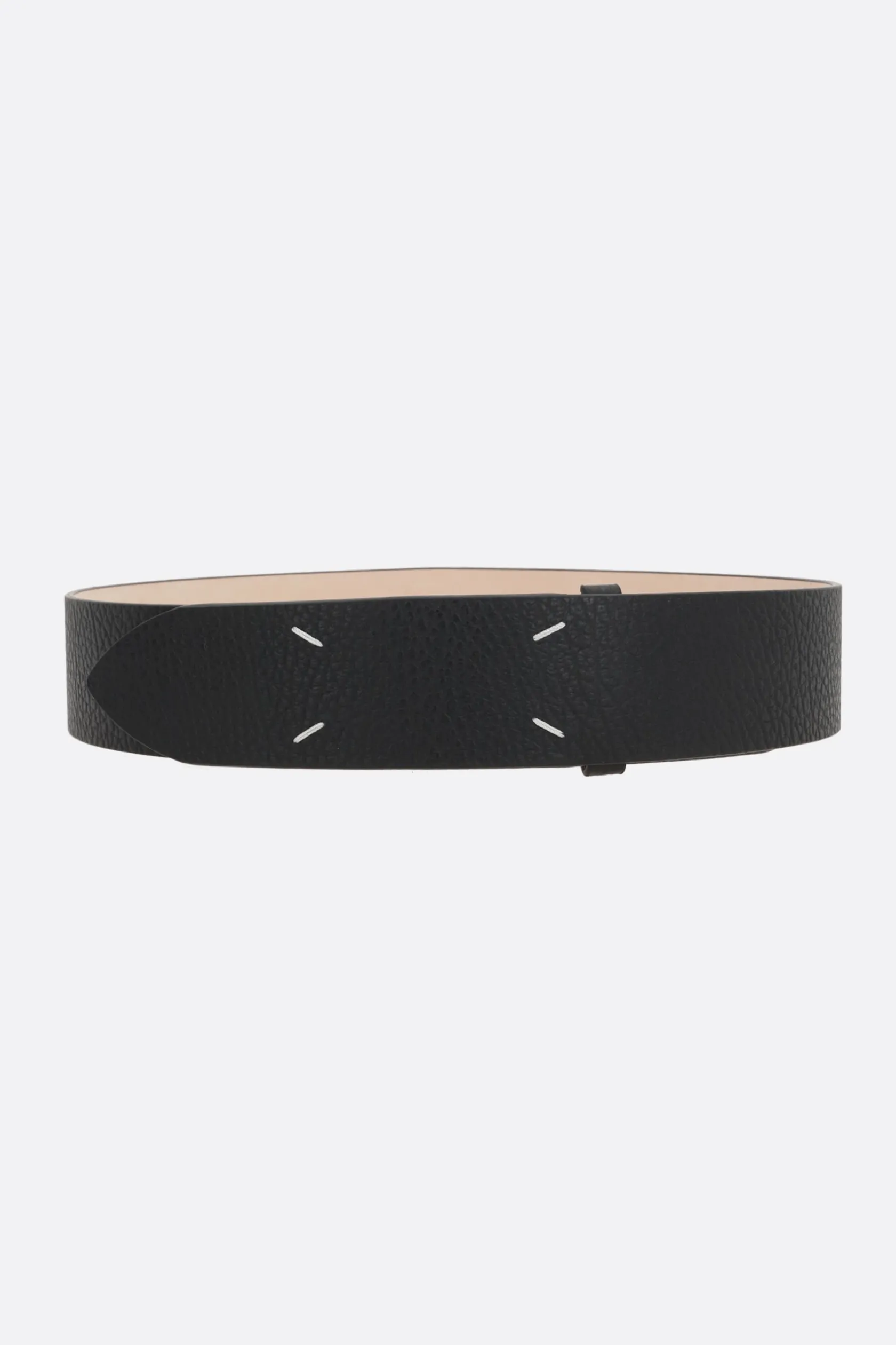 Cinture>MAISON MARGIELA cintura in pelle martellata Nero