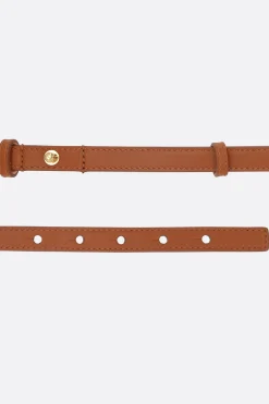 Cinture>CHLOÉ cintura sottile Chloé Iconic in pelle liscia Marrone