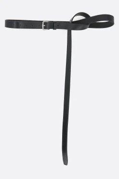 Cinture>ANN DEMEULEMEESTER cintura sottile Mape in pelle liscia Nero