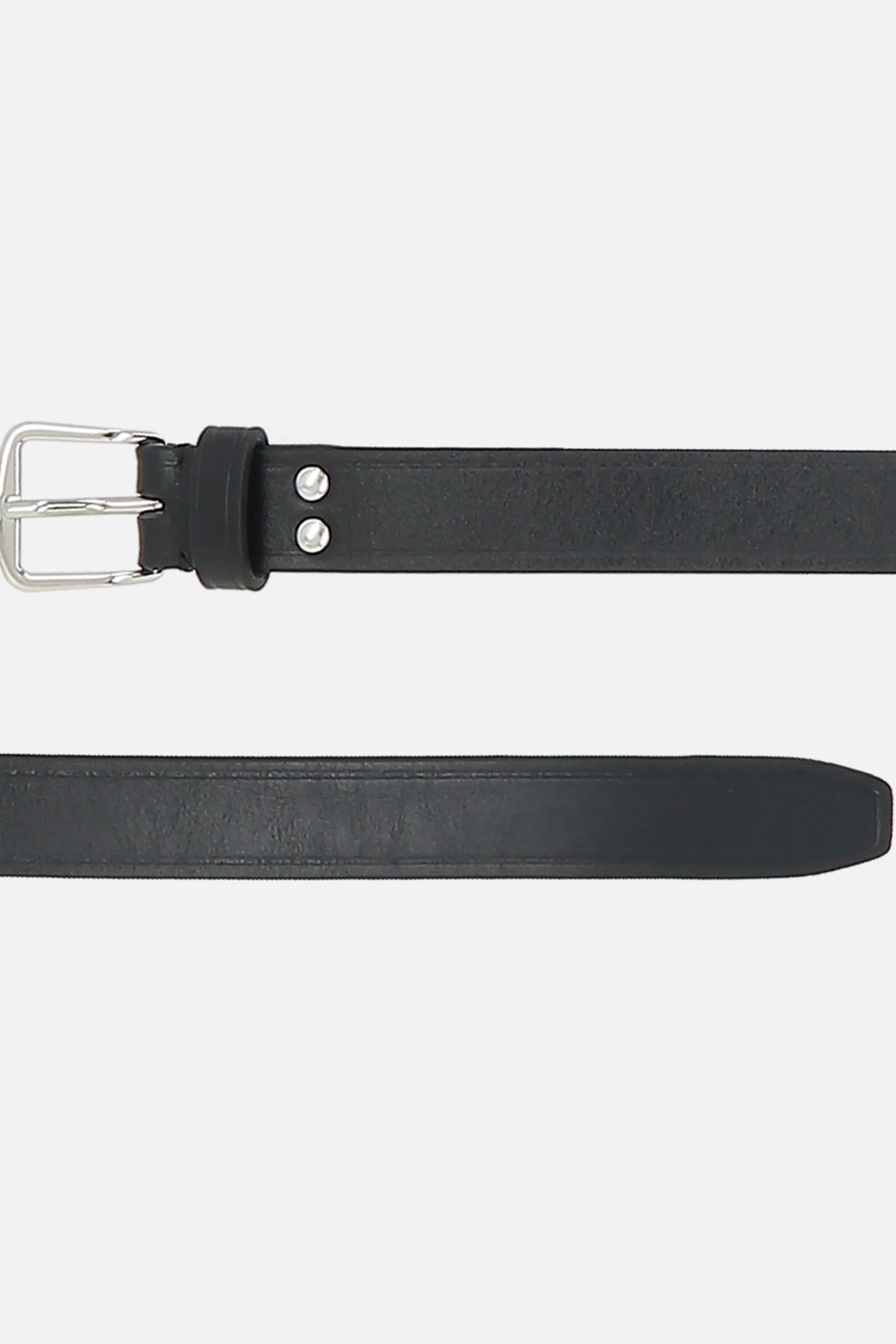 Cinture>ANN DEMEULEMEESTER cintura sottile Mape in pelle liscia Nero