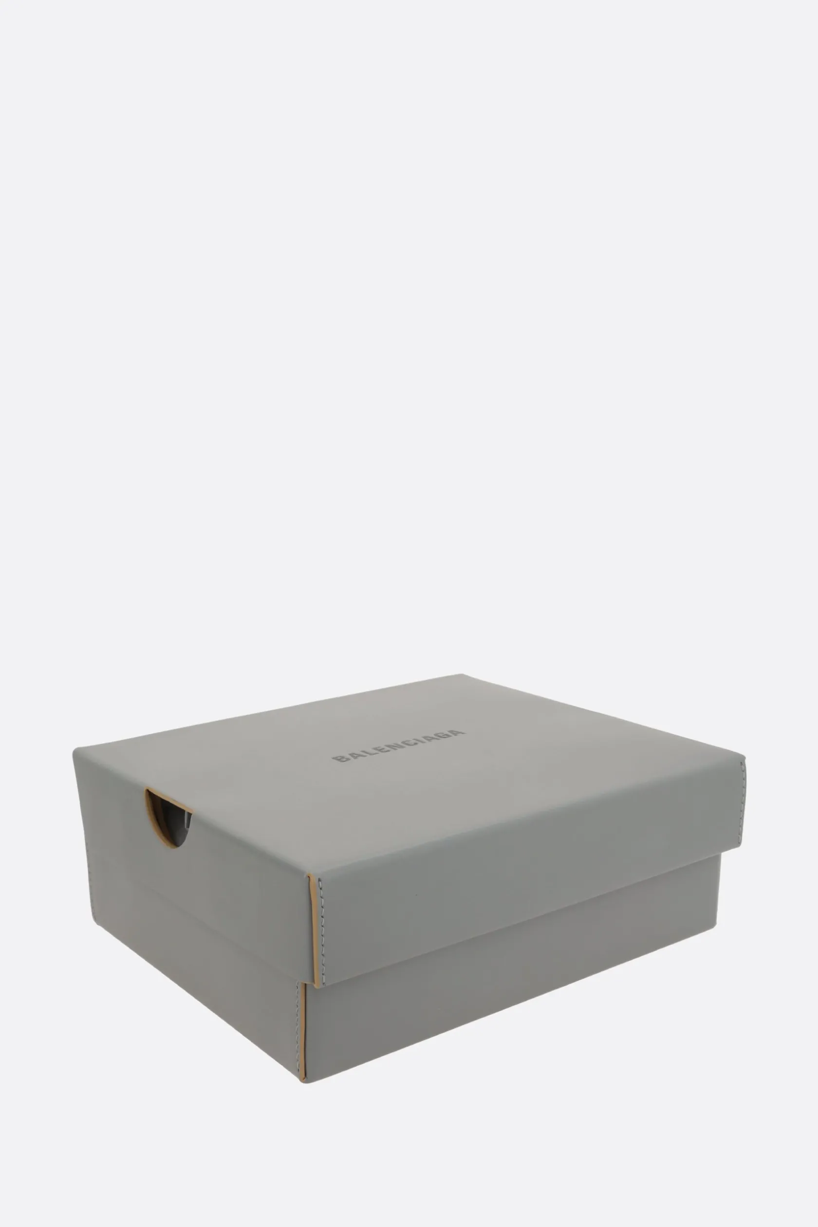 Clutch E Buste>BALENCIAGA clutch Box in pelle liscia Grigio