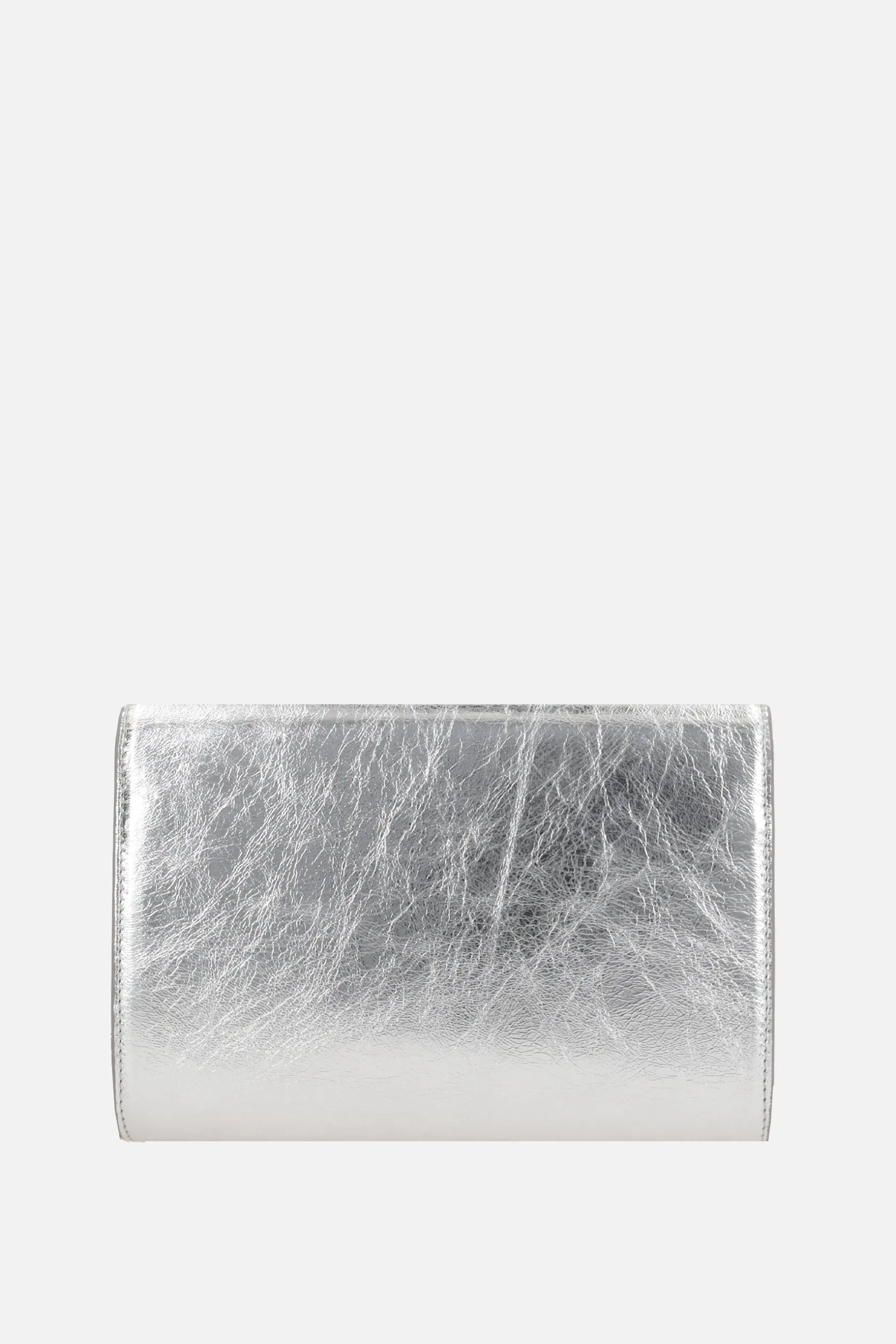 Clutch E Buste>ROGER VIVIER clutch Efflorescence mini in nappa laminata Argento