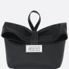 Borse A Mano>MAISON MARGIELA clutch in nappa patch logo numerico Nero