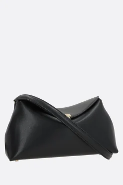 Clutch E Buste>TOTEME clutch T-Lock in pelle liscia Nero