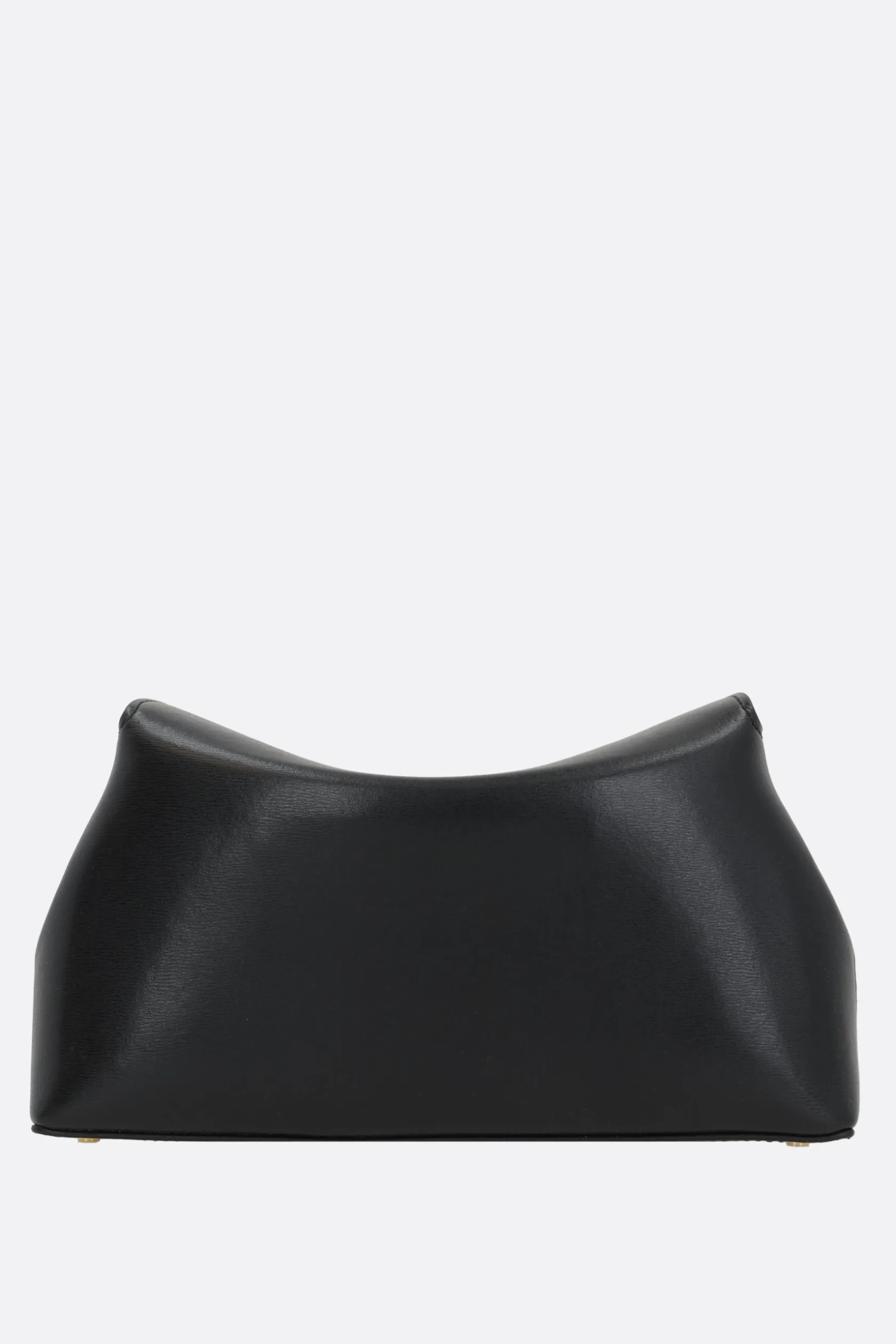 Clutch E Buste>TOTEME clutch T-Lock in pelle liscia Nero