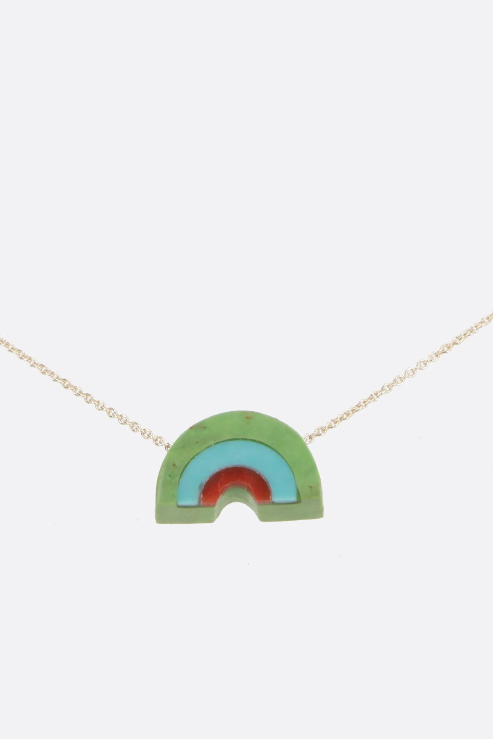 Gioielli>ALIITA collana Arcoiris Turchese in giallo Oro