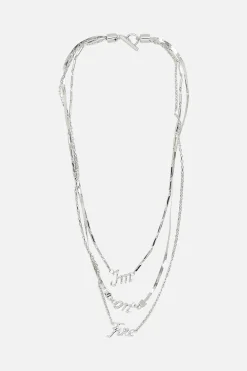 Gioielli>JIL SANDER collana I'm On Fire in ottone Argento