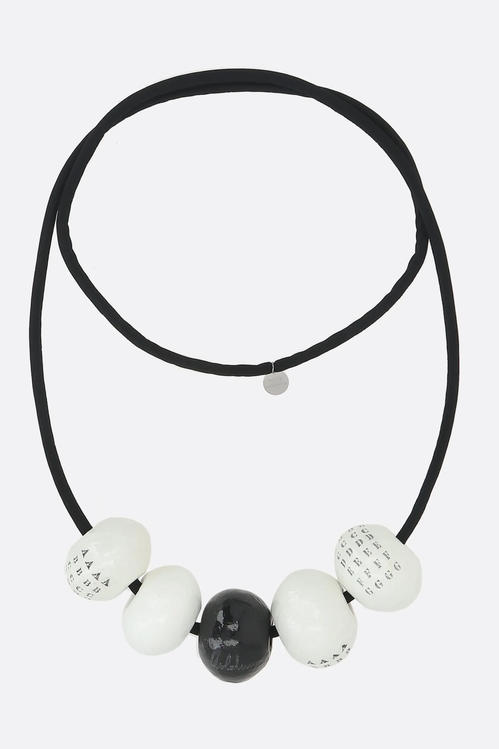 Gioielli>MARIA CALDERARA collana Infinity Loop Bianco