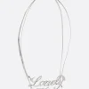 Gioielli>JIL SANDER collana Lonely Heart in ottone Argento