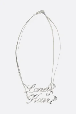 Gioielli>JIL SANDER collana Lonely Heart in ottone Argento
