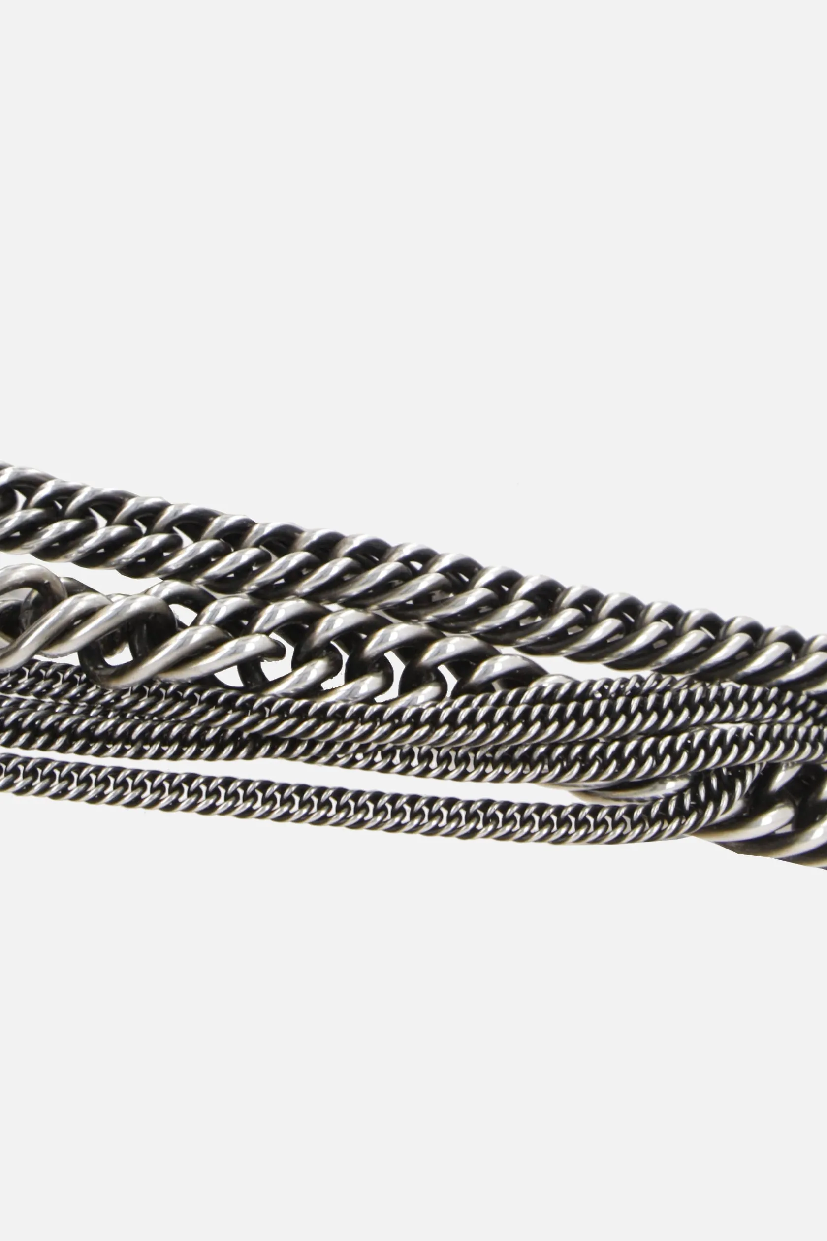 Gioielli>ANN DEMEULEMEESTER collana multicatena Bie Argento