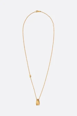 Gioielli>BIBI VAN DER VELDEN collana Short Solo Scarab Opal Fly Wings Oro